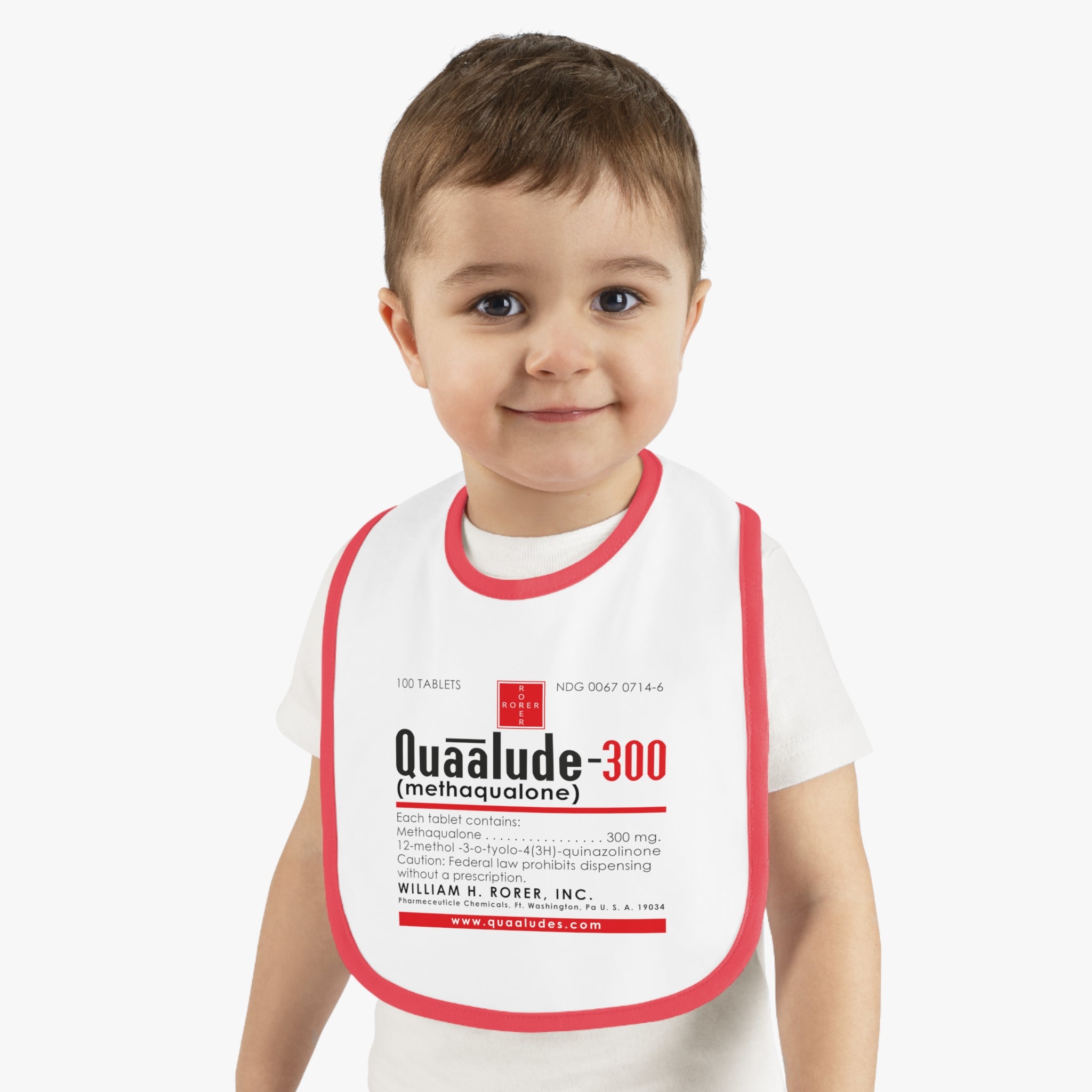 Quaalude Baby Jersey Bib