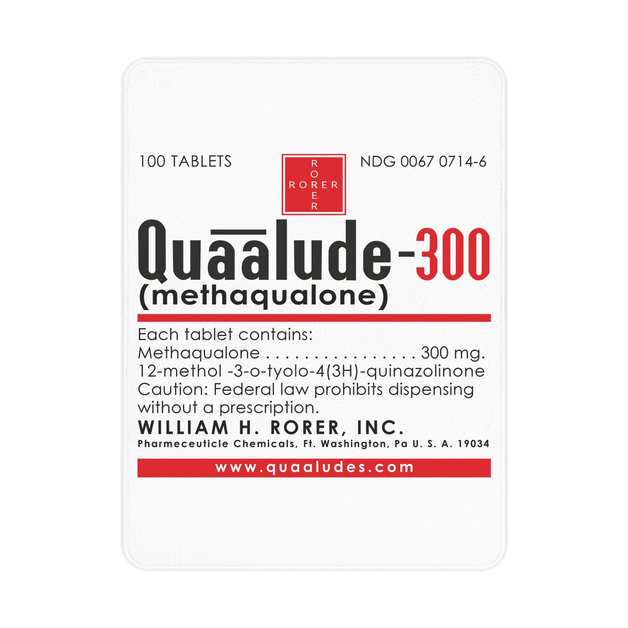 Quaalude Toddler Blanket