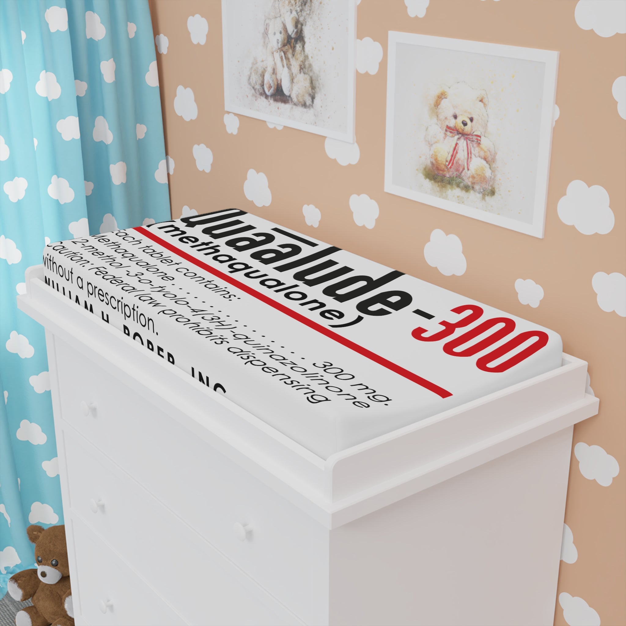 Quaalude Baby Changing Pad Cover