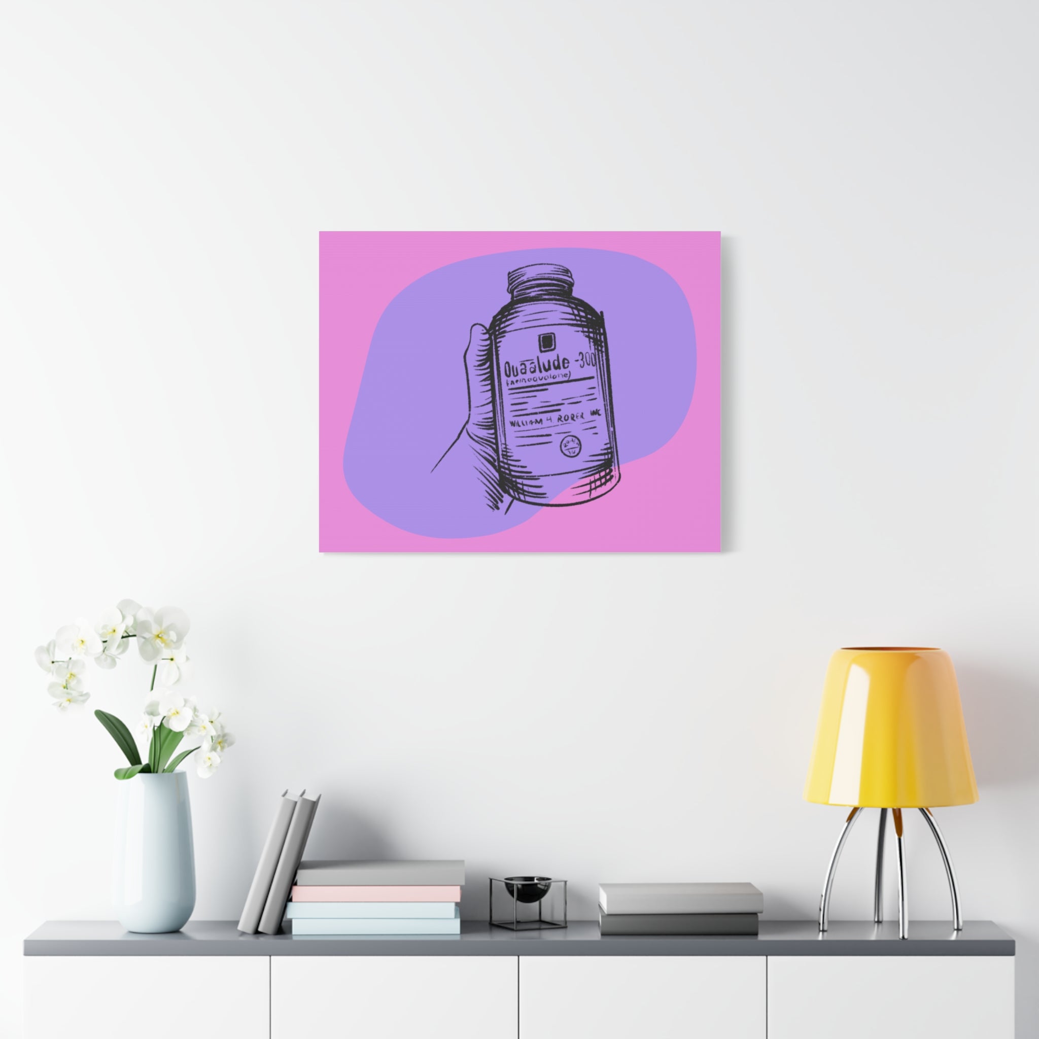 Väggdekoration av modern konstduk - 'Quadlude 300' design - Trendy Home Accent