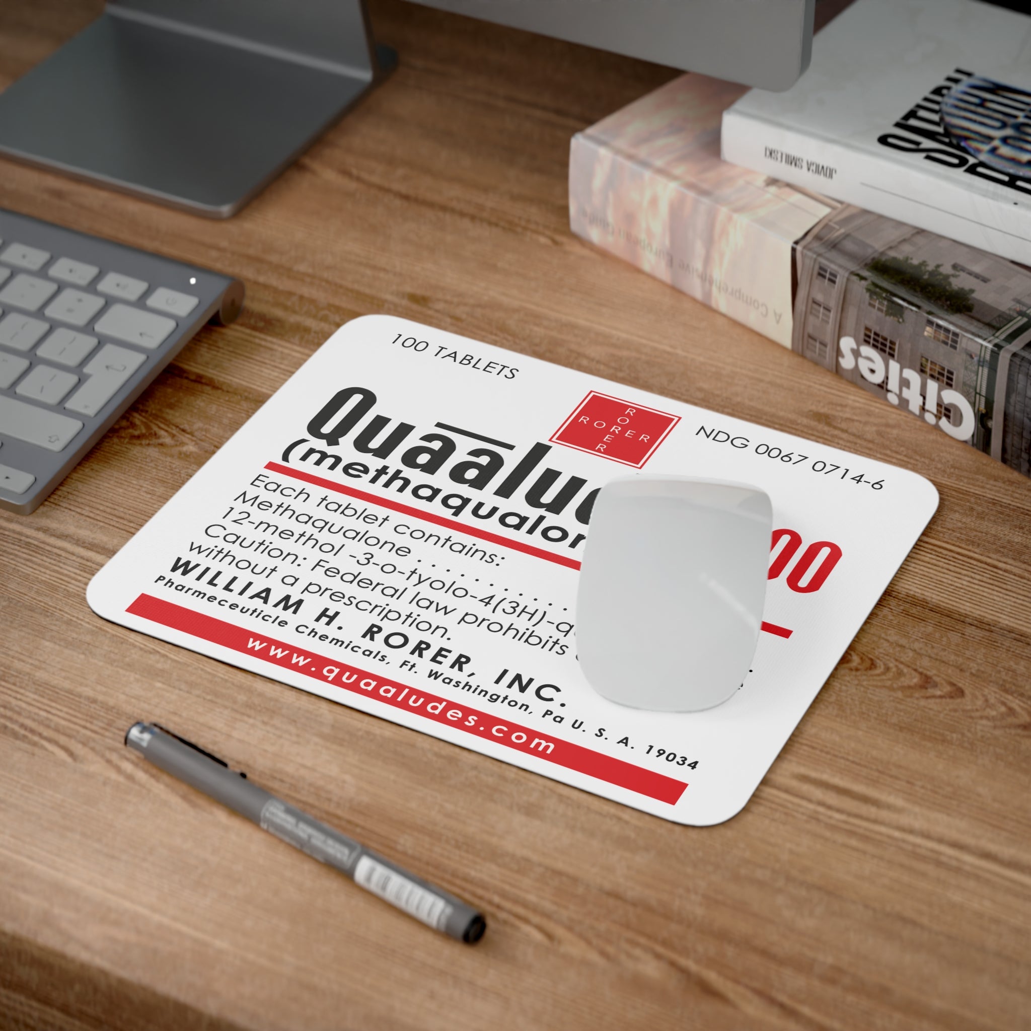 Quaalude Desk Mouse Pad