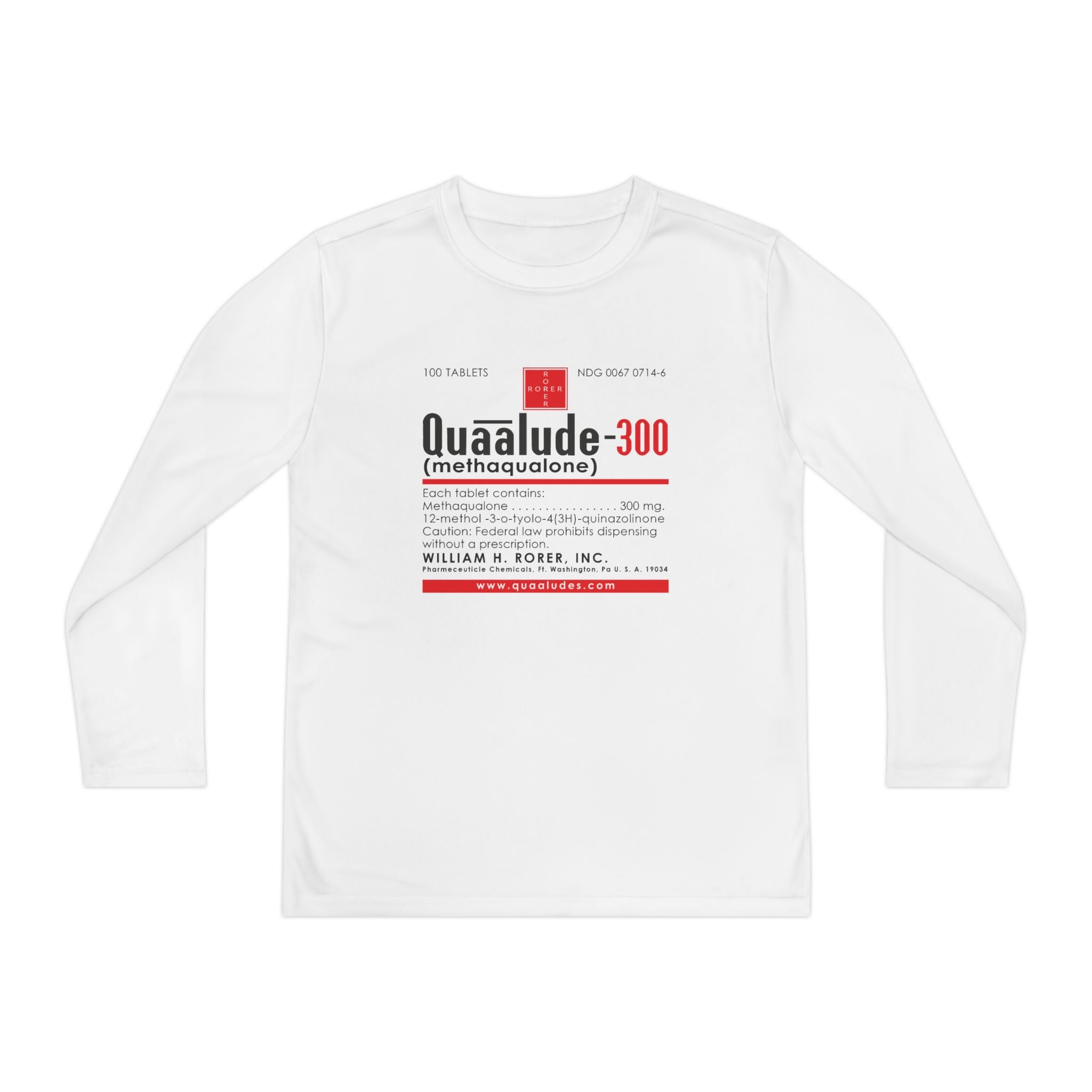Quaaludes Long Sleeve Kids Tee
