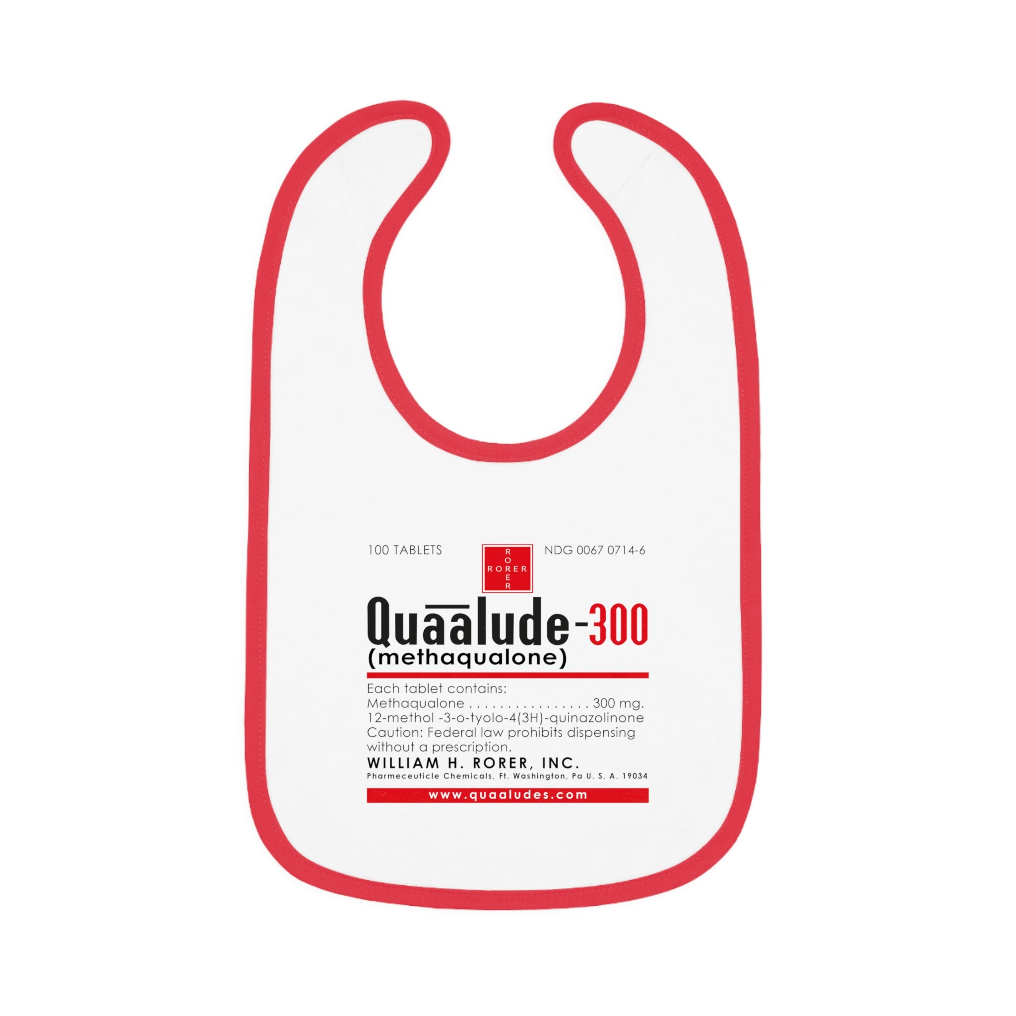 Quaalude Baby Jersey Bib