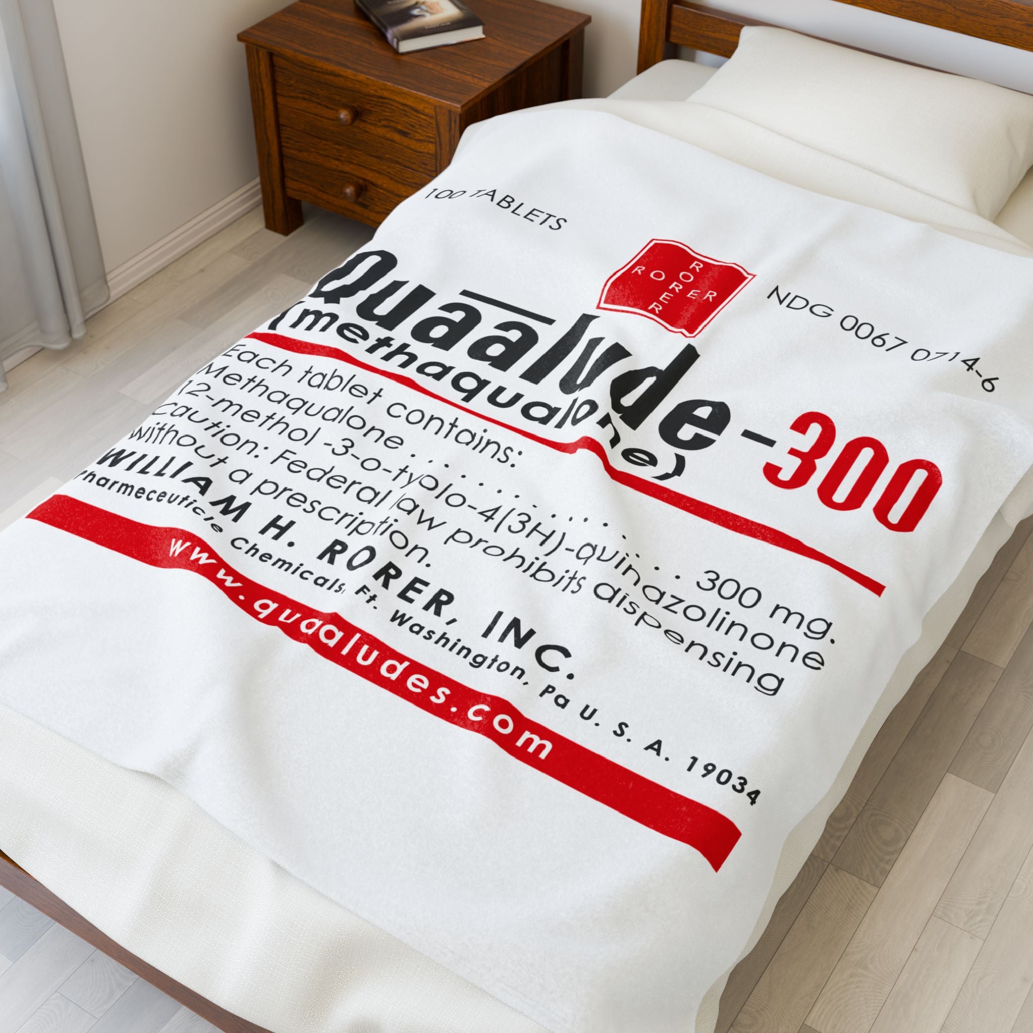 Quaaludes Plush Blanket