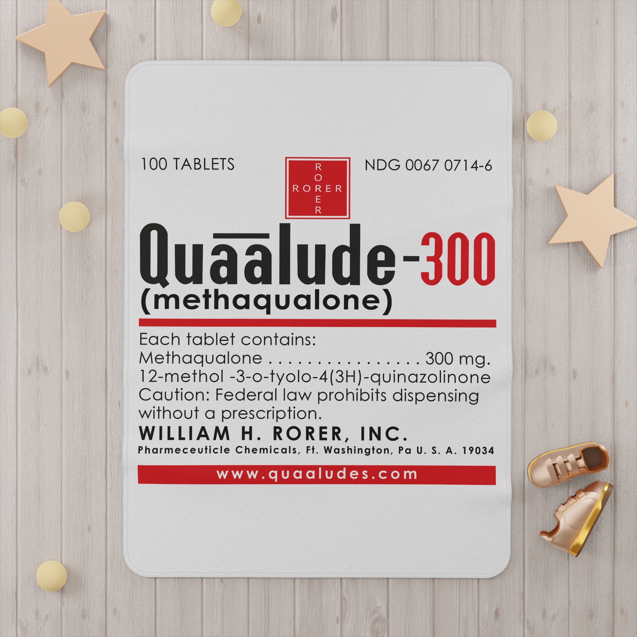 Quaalude Toddler Blanket