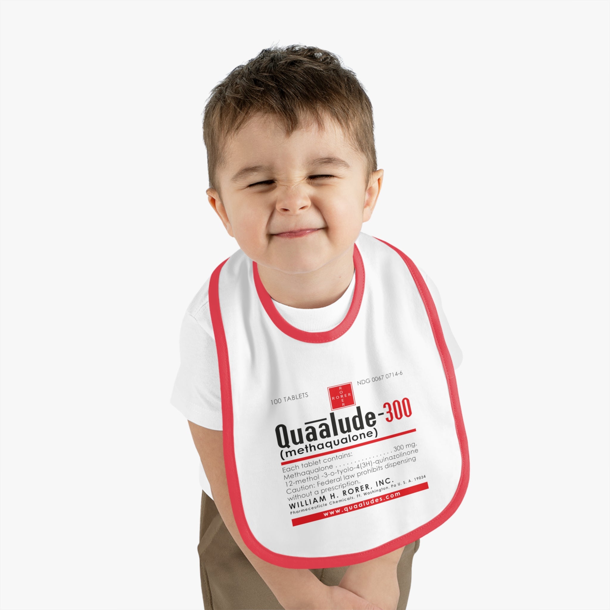 Quaalude Baby Jersey Bib
