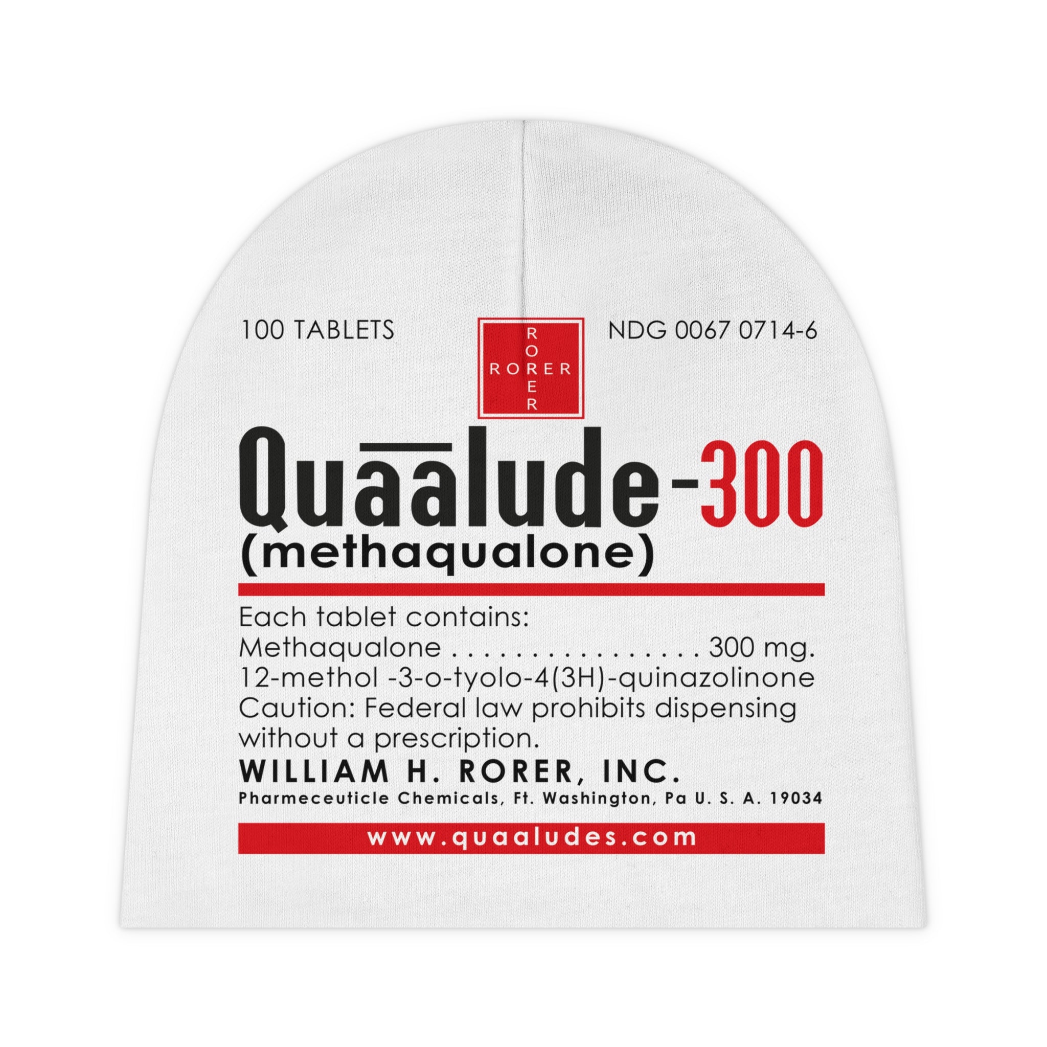 Quaalude Baby Beanie