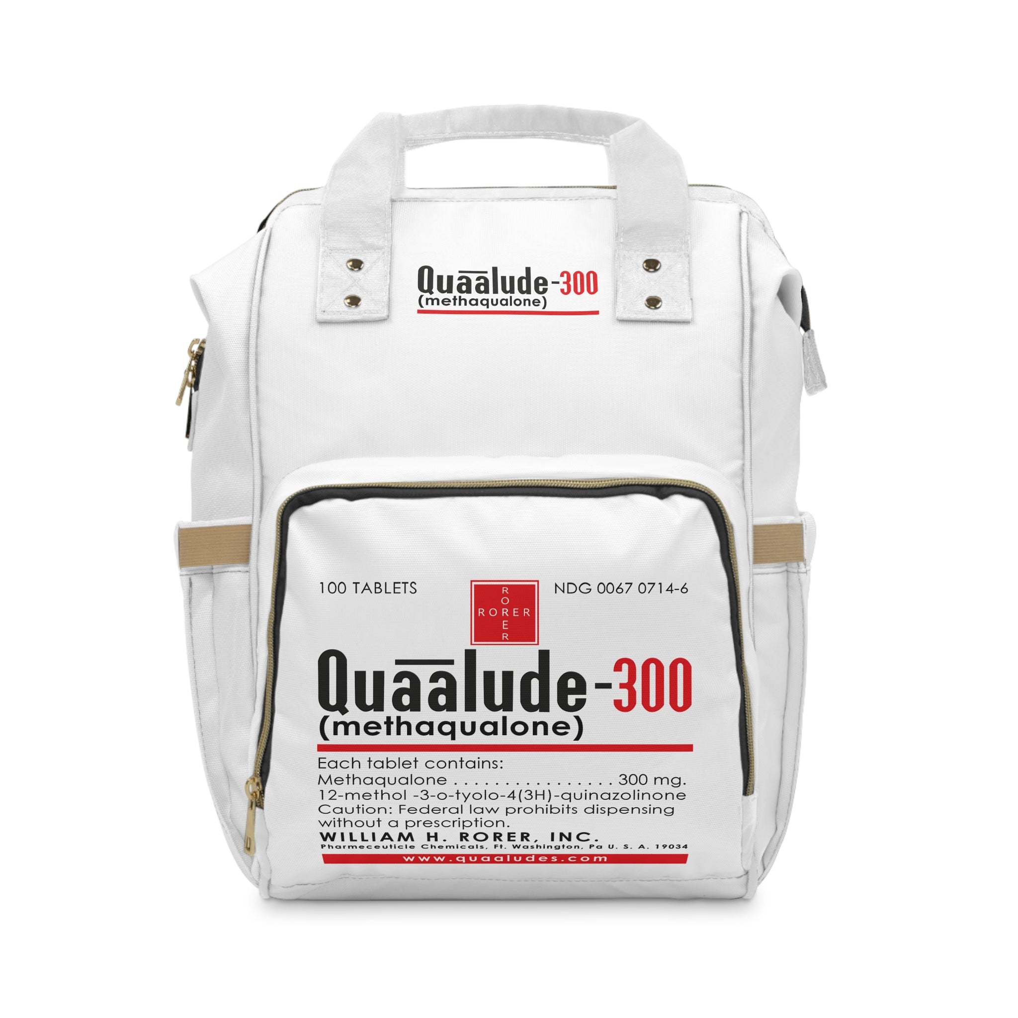 Quaaludes Multifunctional Diaper Backpack