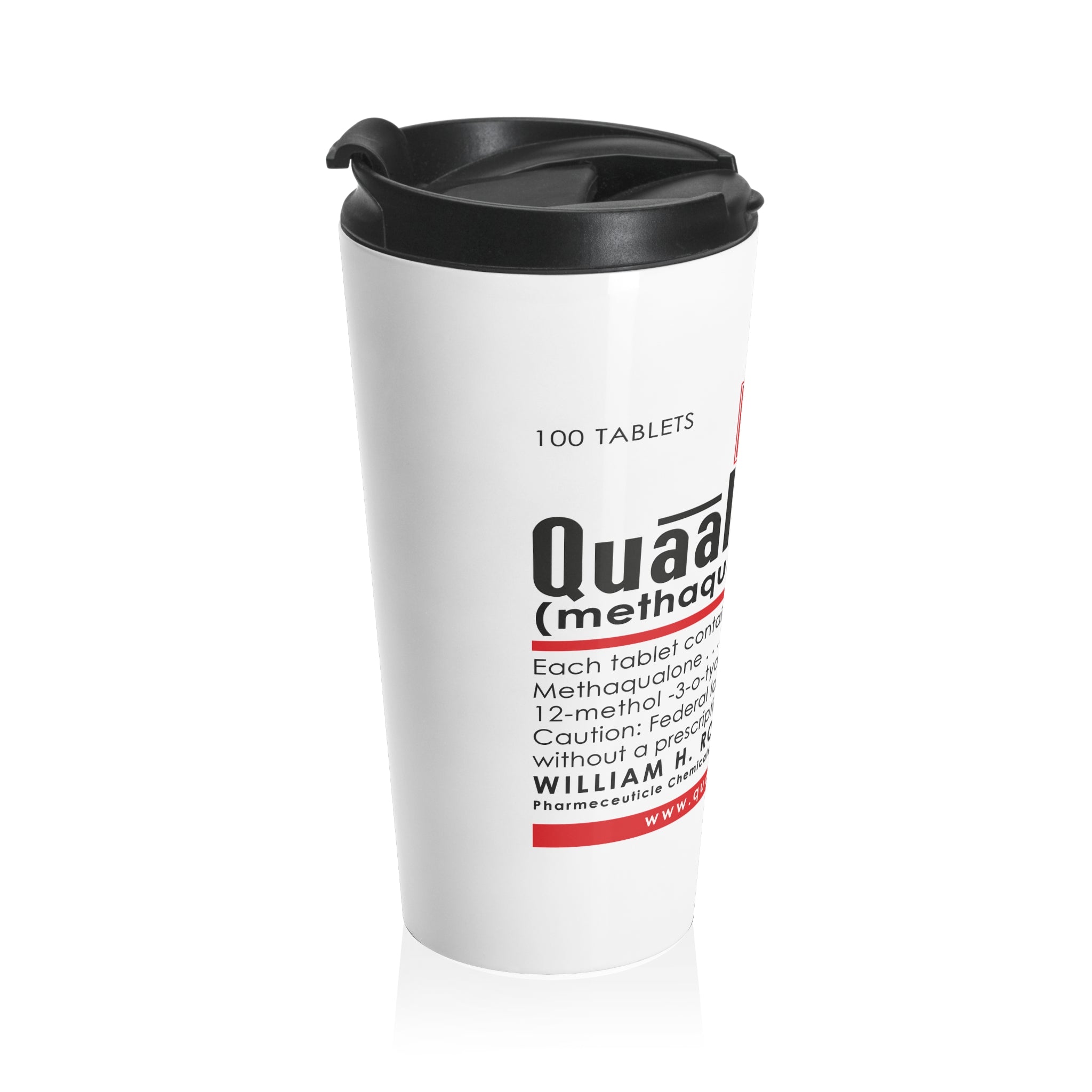 Quaaludes Stainless Steel Travel Mug