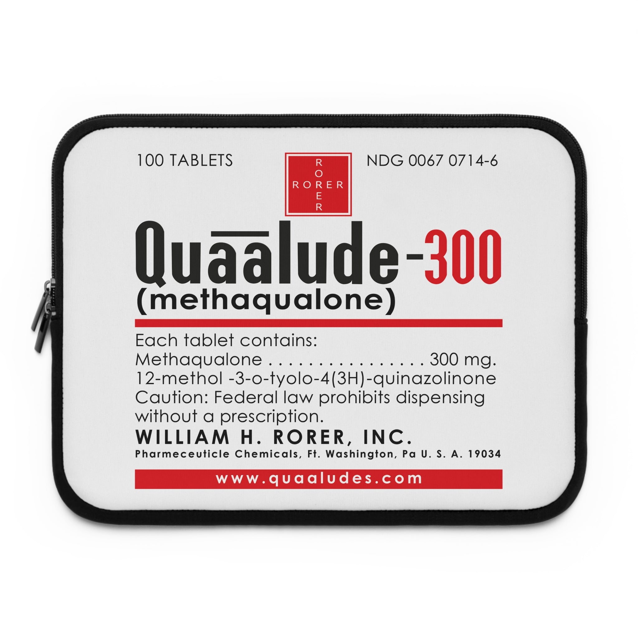 Quaalude Laptop Sleeve
