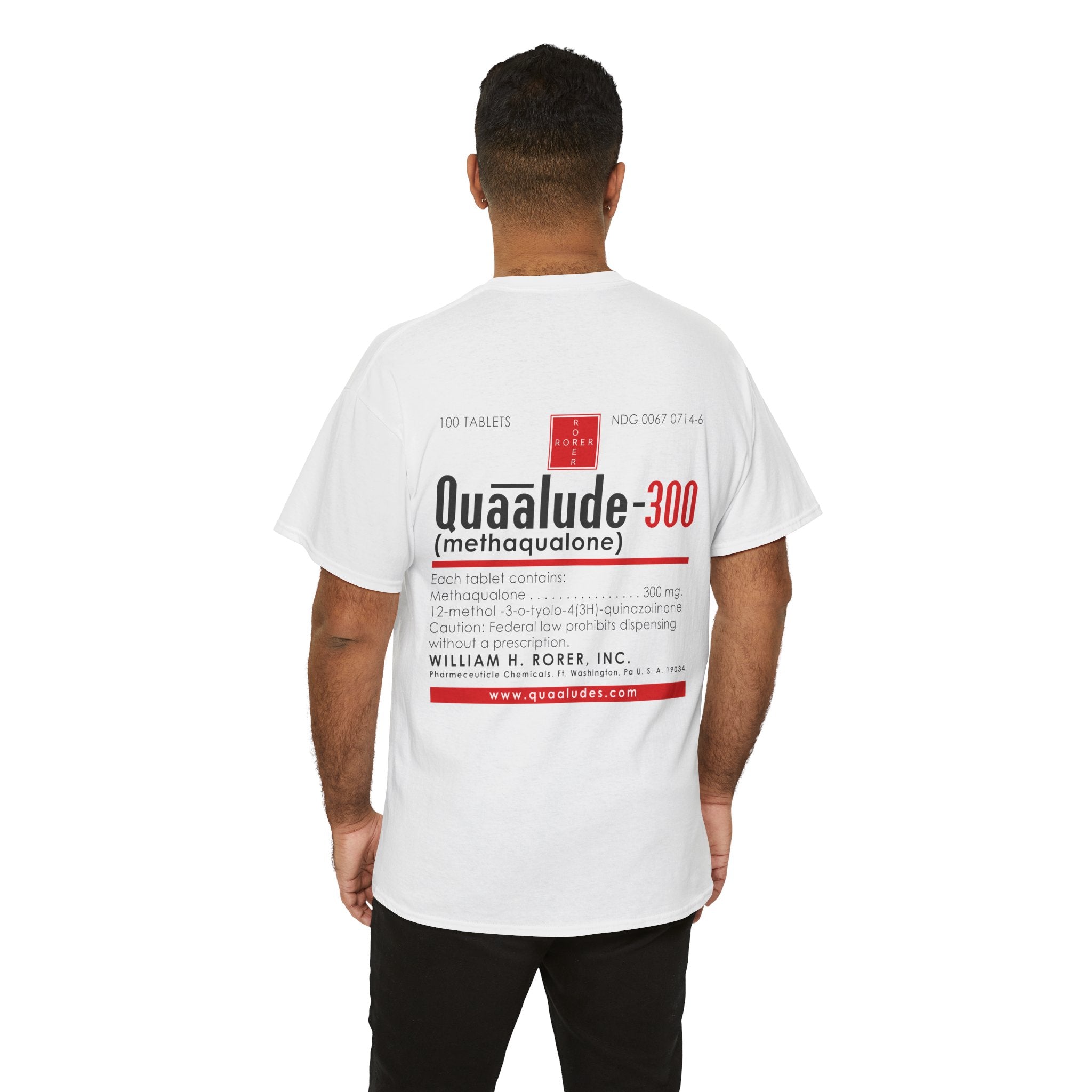 Těžké bavlněné tričko Quaalude