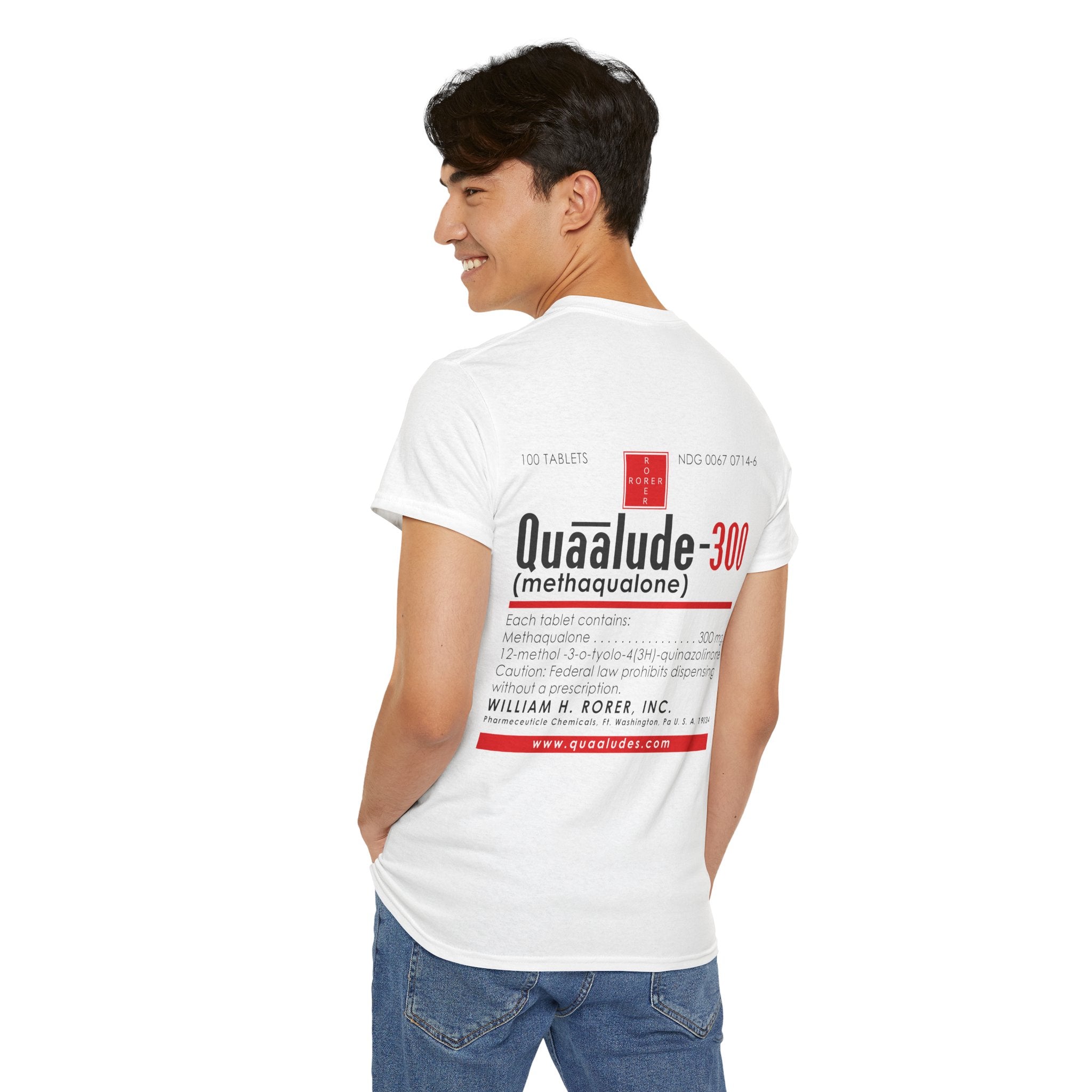 Těžké bavlněné tričko Quaalude