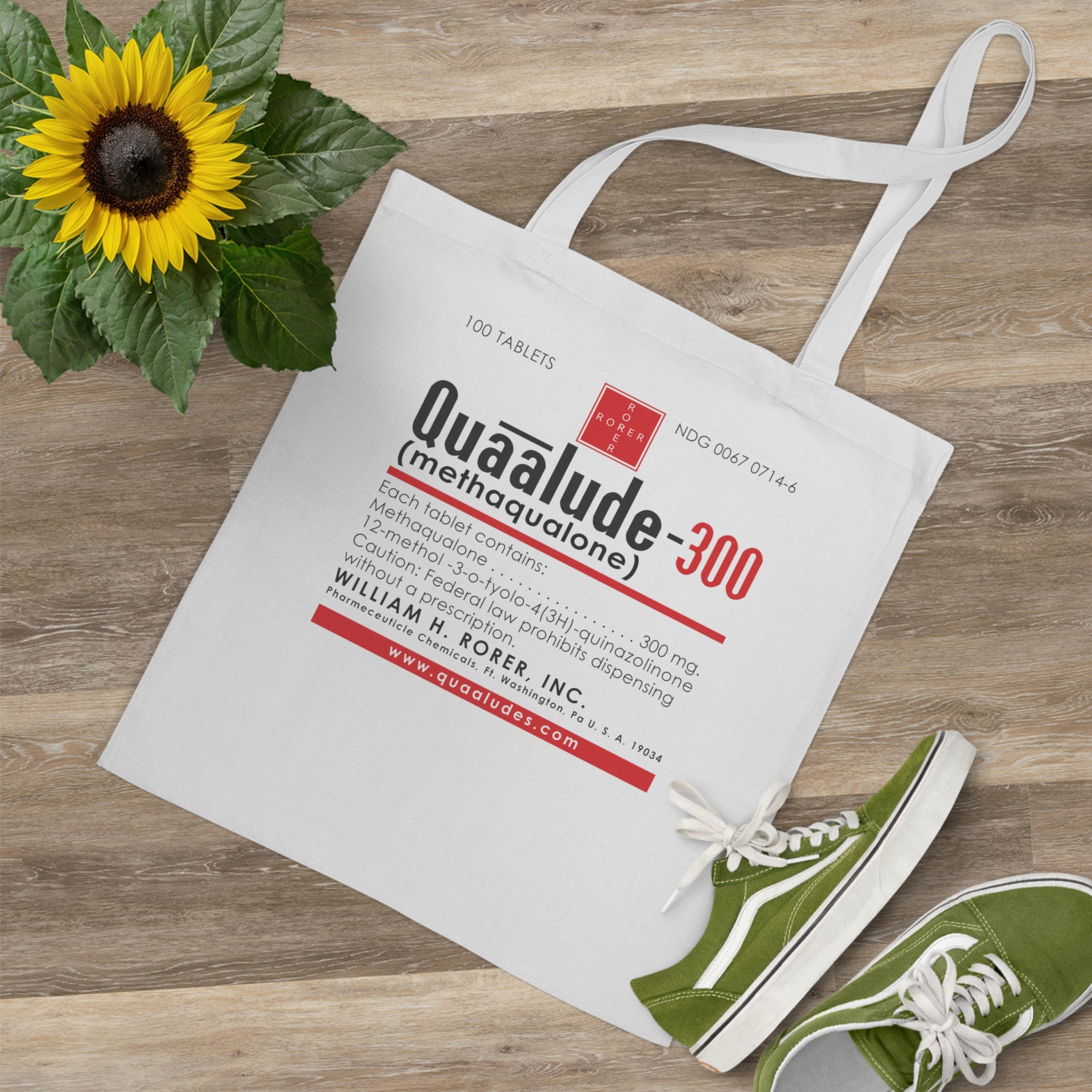 Quaalude Tote Bag