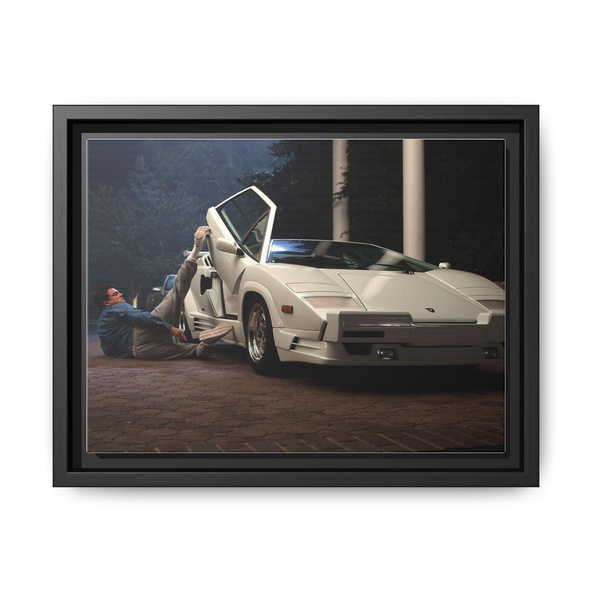 Retro Car Wall Art - Keretes matt vászon nyomtatás az autórajongók számára
