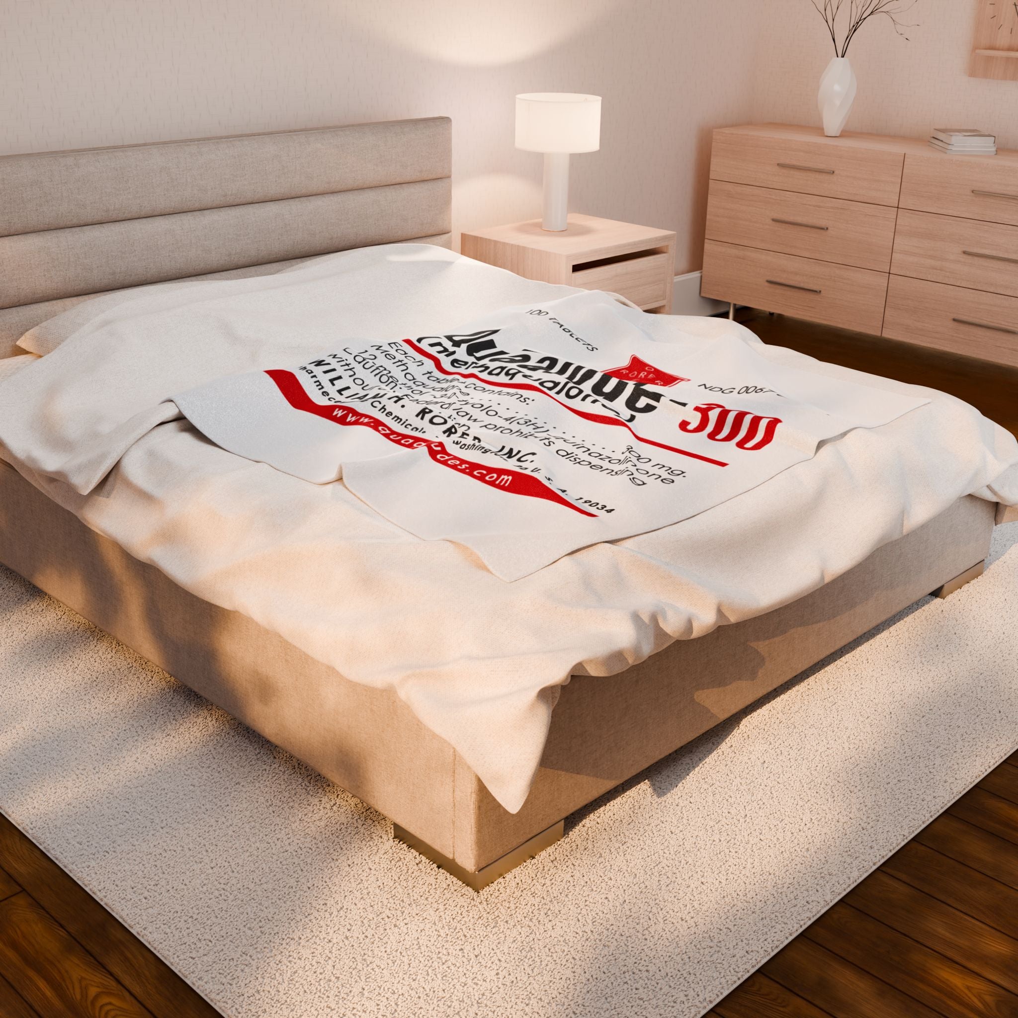 Quaaludes Plush Blanket