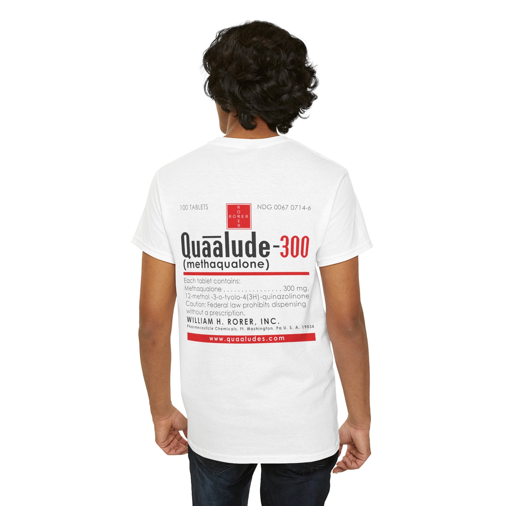 Těžké bavlněné tričko Quaalude