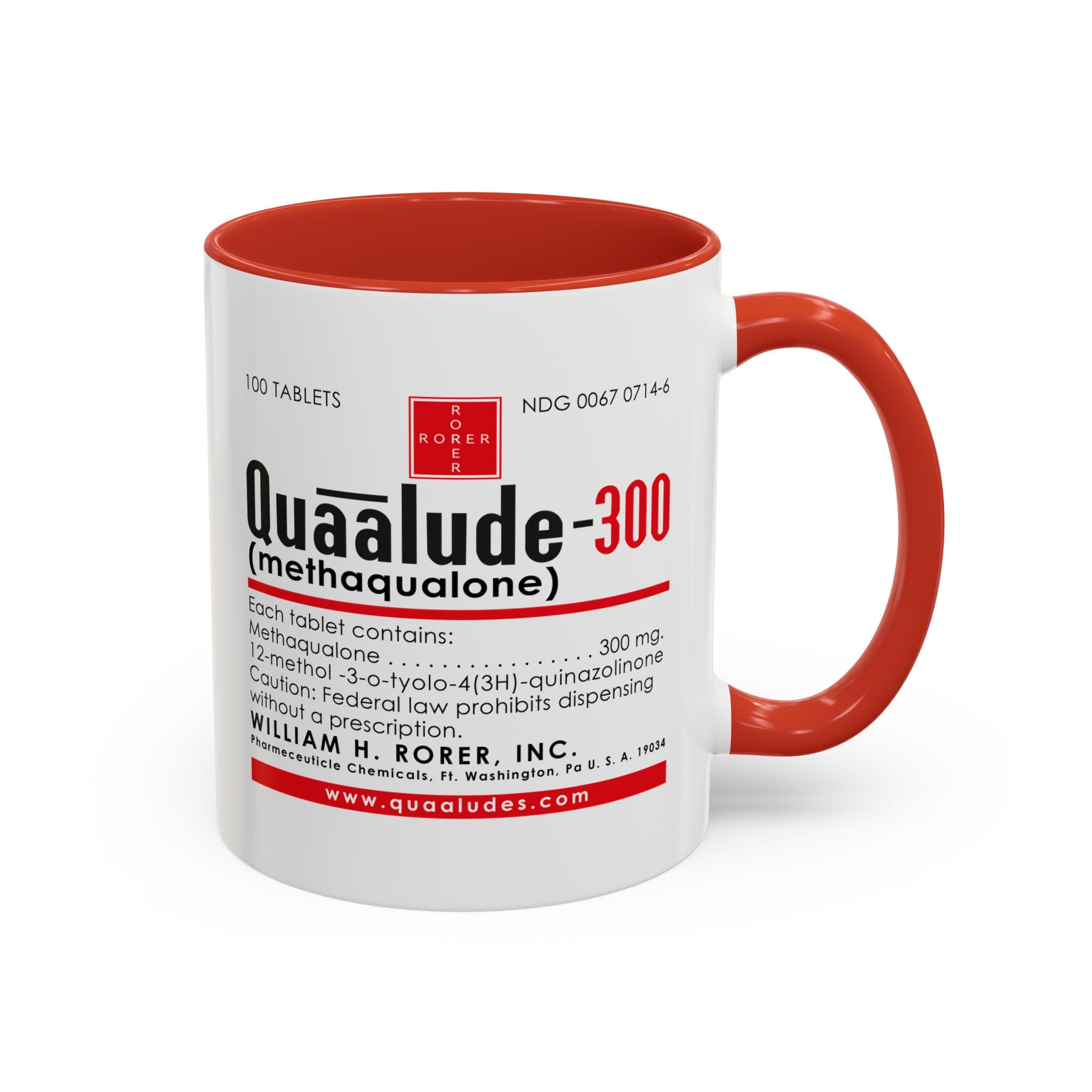 Quaalude kávés bögre