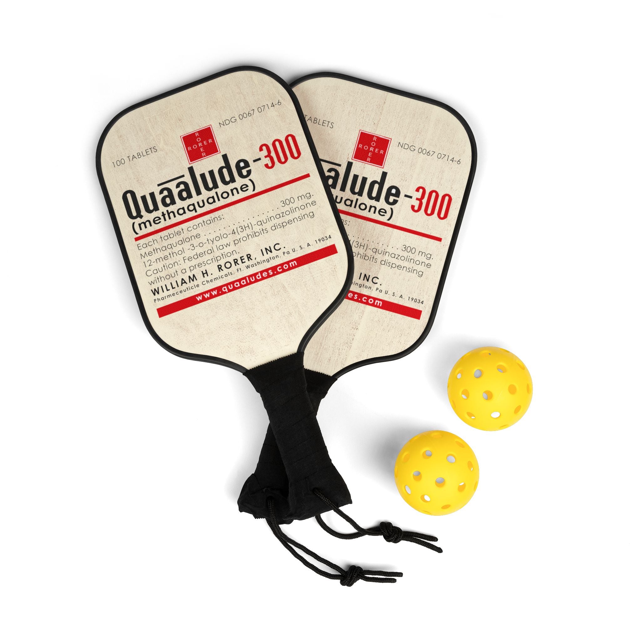 Quaaludes Pickleball Set