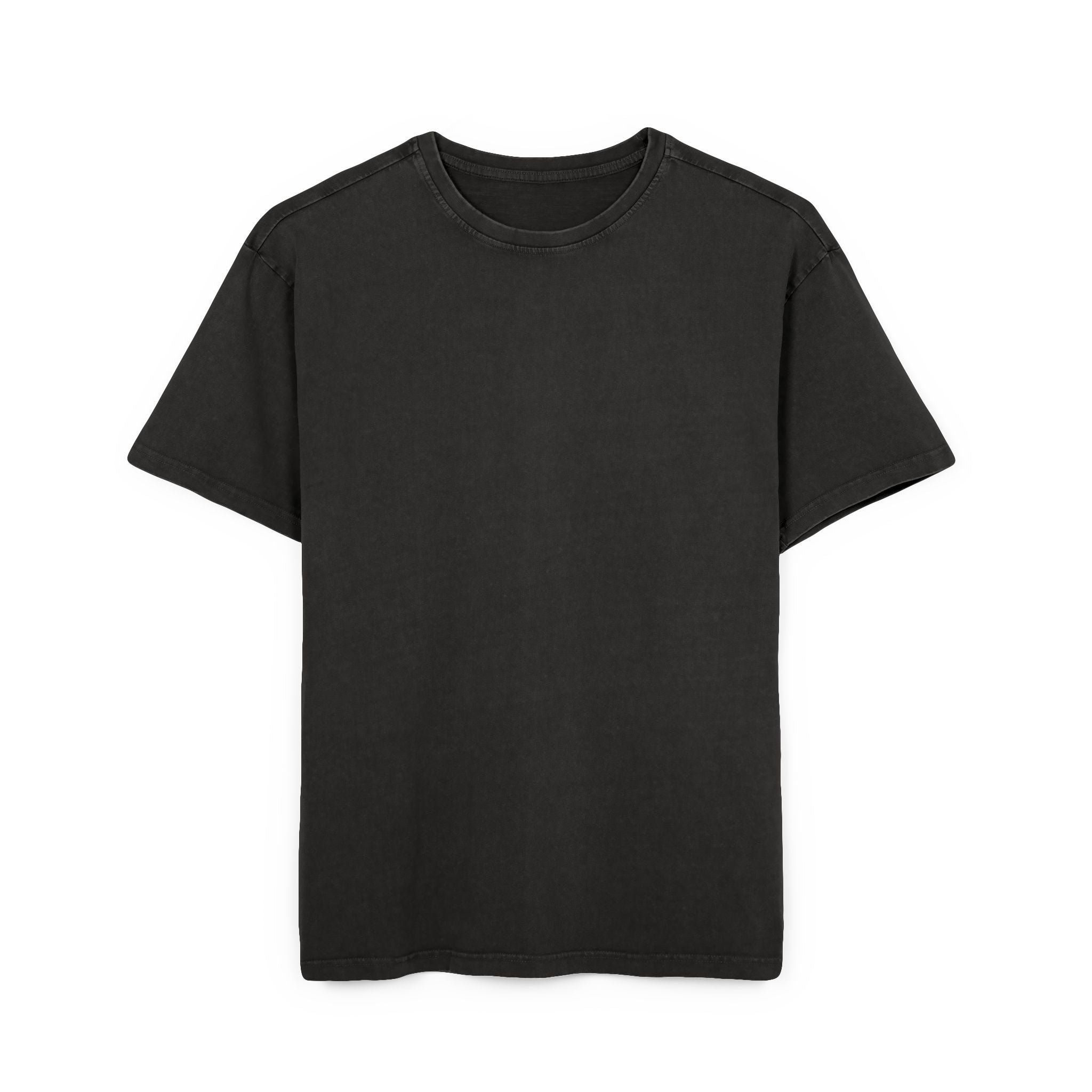 Syrevasket oversize T-shirt til mænd med retrografik